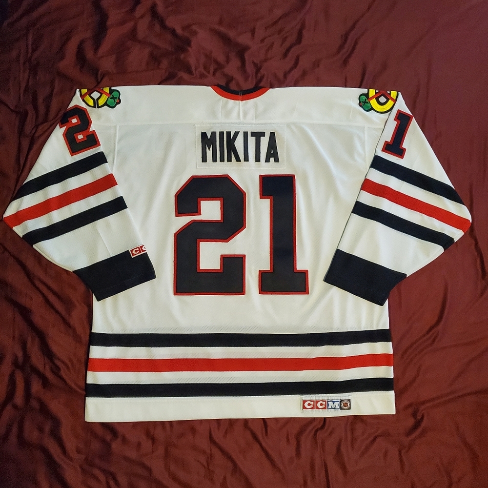 Vintage Stan Mikita Chicago Blackhawks CCM White Jersey - Picture 2 of 16